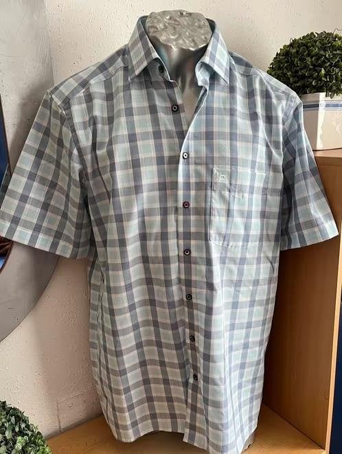 Olymp overhemd korte mouw maat 39, Kleding | Heren, Overhemden, Ophalen of Verzenden, Nieuw, Blauw, Halswijdte 39/40 (M)