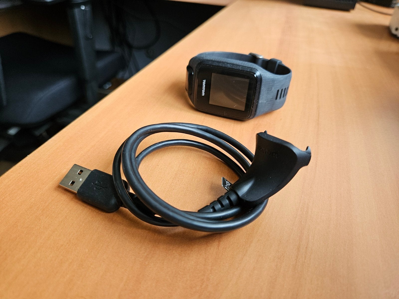 TomTom Runner 3 sporthorloge met nieuw bandje, Gebruikt, Zwart, Ophalen of Verzenden, TomTom