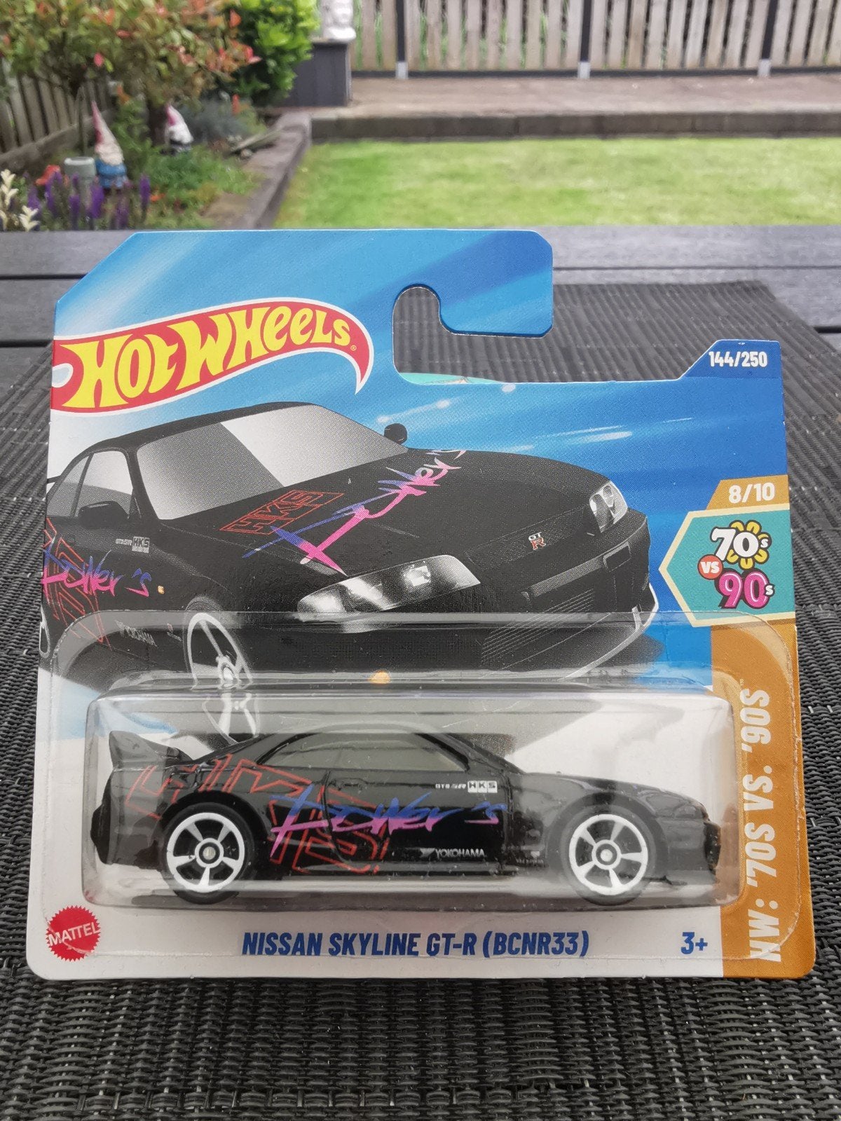 HotWheels Nissan Skyline GT-R R33 zwart, Ophalen of Verzenden, Nieuw, Auto