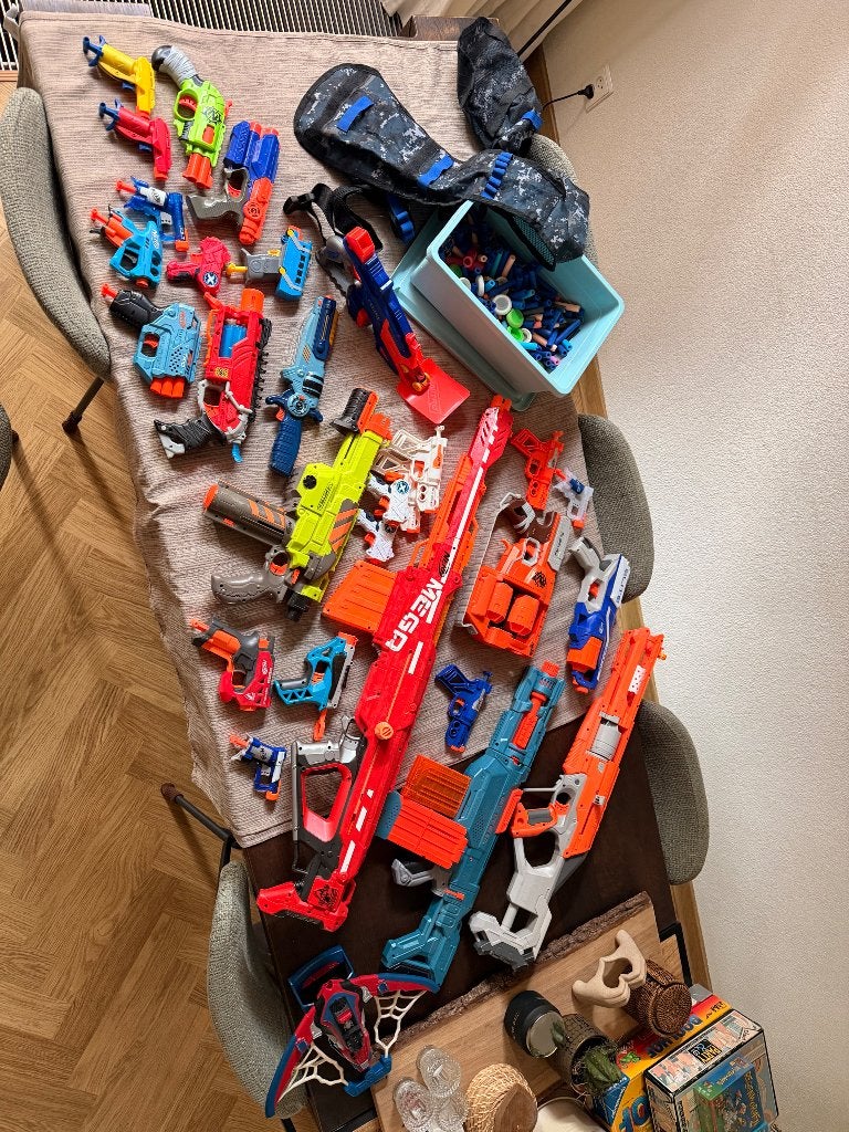 NERF-Guns + extra, Verzamelen, Ophalen, Zo goed als nieuw