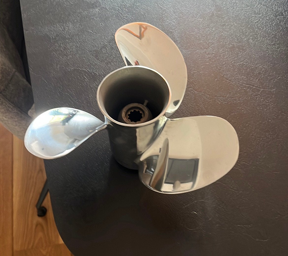 Rvs propellor/schroef voor buitenboordmotor, Ophalen of Verzenden, Zo goed als nieuw, Motor en Techniek