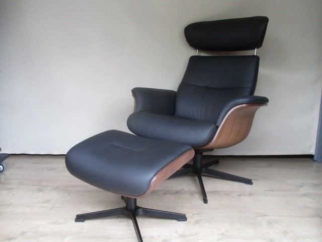 ALGEHELE NIEUWSTAAT Conform Time Out zwart / noten + hocker, Huis en Inrichting, Ophalen of Verzenden, Nieuw