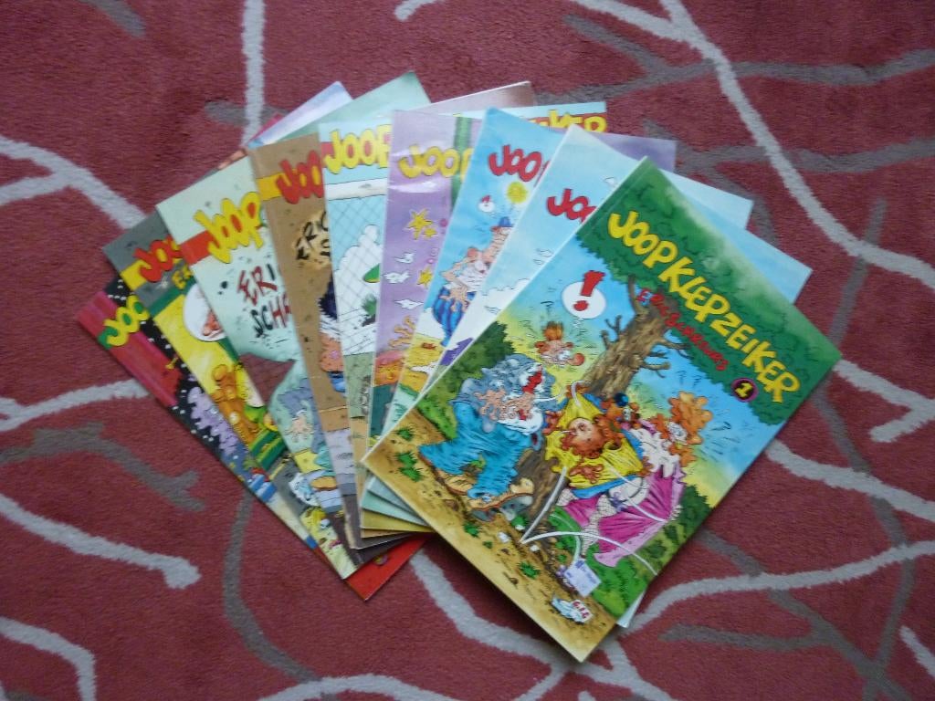 Joop Klepzeiker 1 t/m 9 1993 1994, Gelezen, Eric Schreurs, Ophalen of Verzenden, Meerdere stripboeken