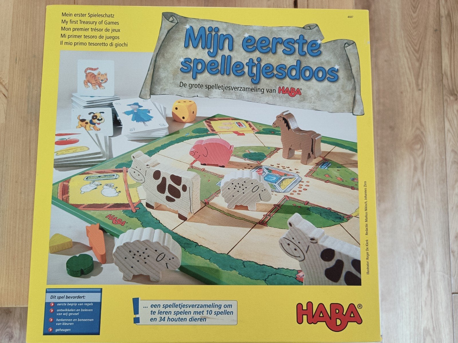 Haba "Mijn eerste spelletjesdoos", Vijf spelers of meer, Ophalen, Zo goed als nieuw, HABA