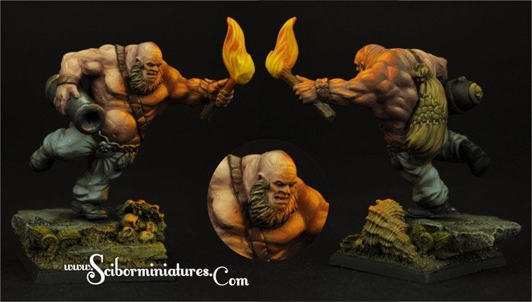 Ogre Gunner Scibor Miniatures Leadbelcher Ogor Mawtribes, Hobby en Vrije tijd, Ophalen of Verzenden, Nieuw, Overige soorten, Figuurtje(s)