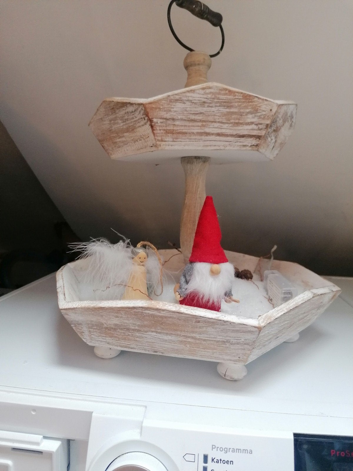 deco etagere hout, Ophalen, Zo goed als nieuw