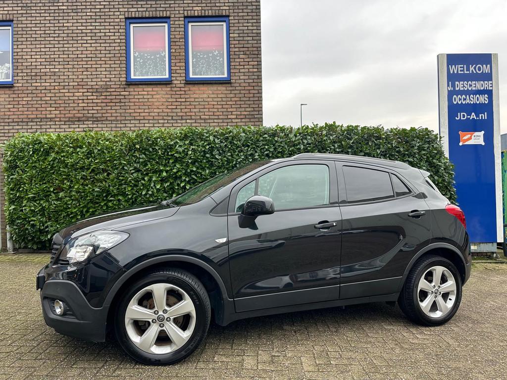Opel Mokka 1.4 T Edition 4x4 Climate C, Cruise C, Pdc, Lmv, Auto's, 1345 kg, Stof, Gebruikt, Zwart