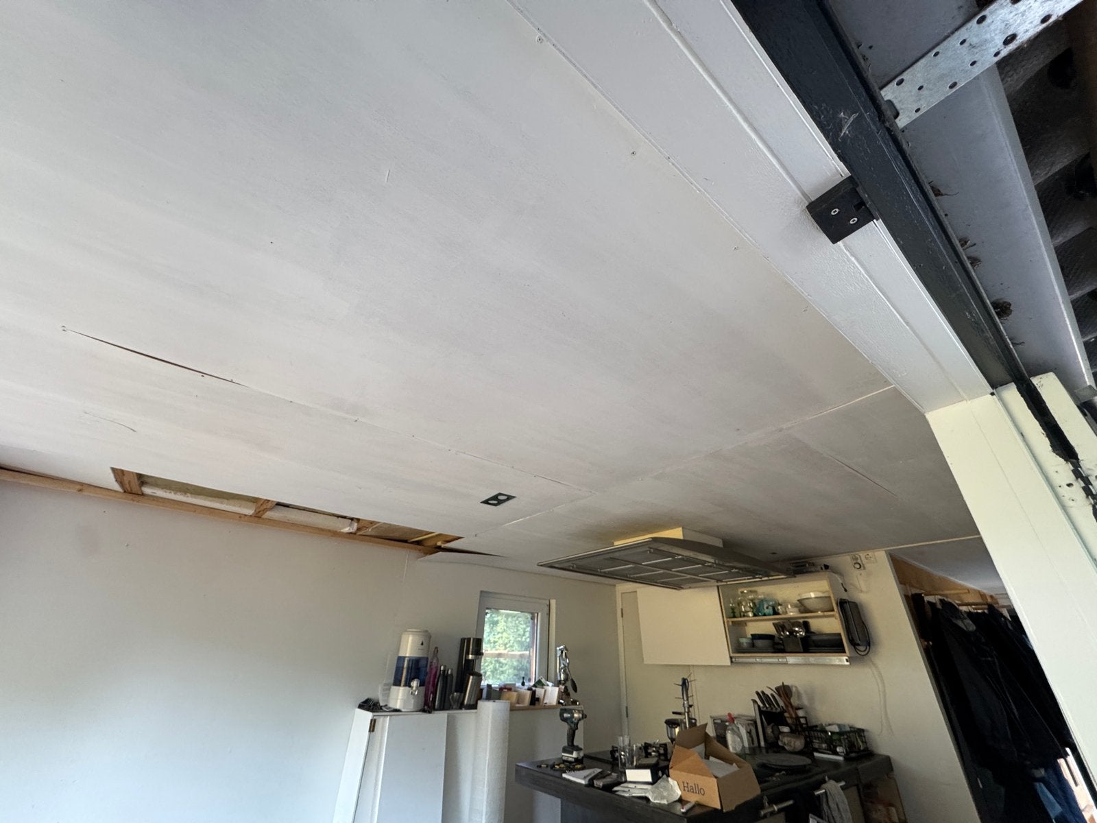 14 m2 Multiplex platen 3,6 mm - deels geverfd, Doe-het-zelf en Verbouw, Platen en Panelen, Ophalen, Gebruikt, Multiplex, Minder dan 20 mm