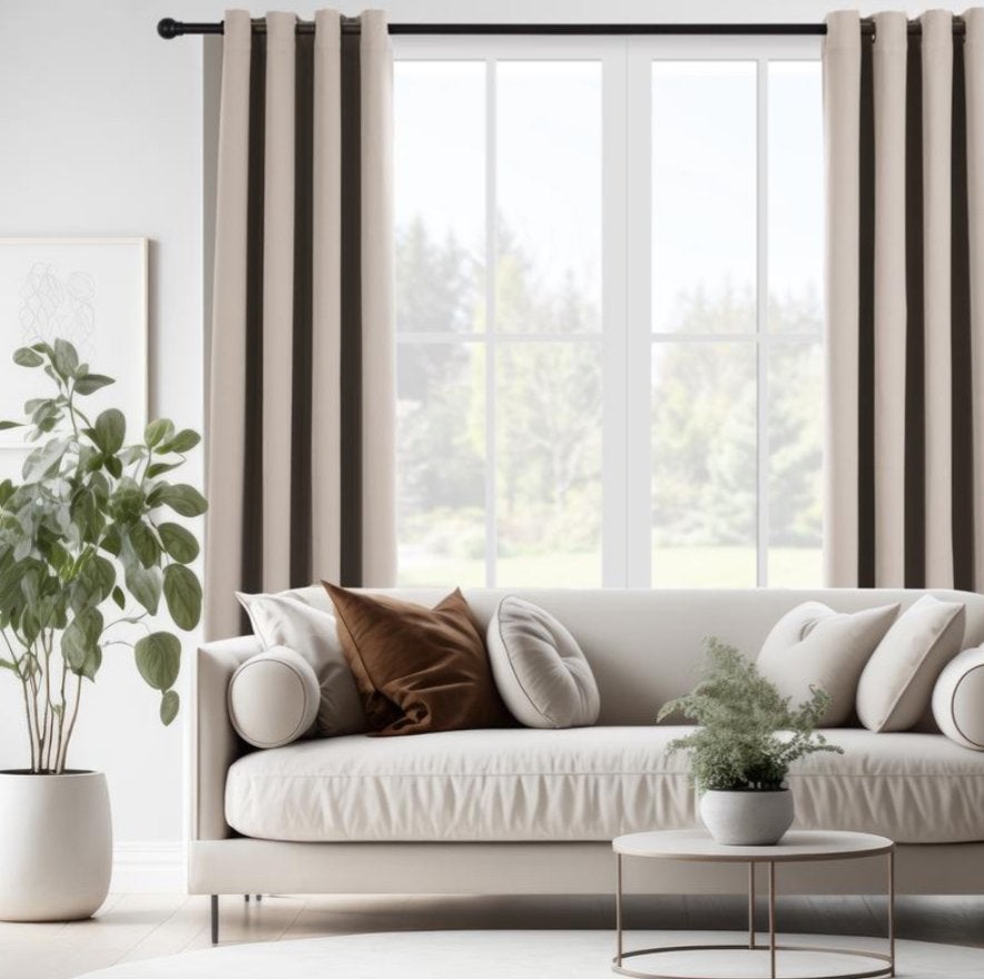 3x Nieuw Verduisteringsgordijn Crème 150x250 cm, Ophalen, Nieuw, Crème