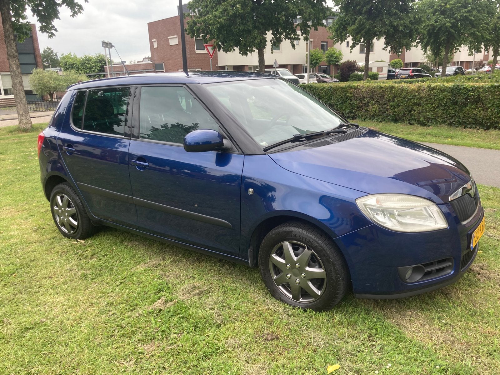 Skoda Fabia 1.2 51KW 2009 Blauw, Auto's, Voorwielaandrijving, 40 €/maand, Blauw, 1198 cc