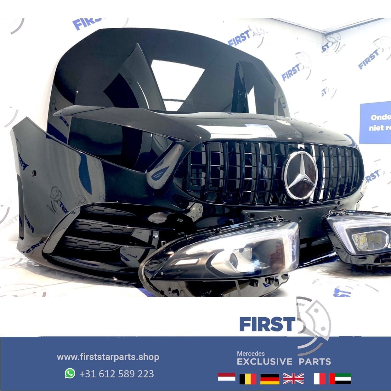 W177 V177 A KLASSE SEDAN 2021 AMG VOORKOP Zwart Mercedes 201, Gebruikt, -, Voor, Ophalen of Verzenden