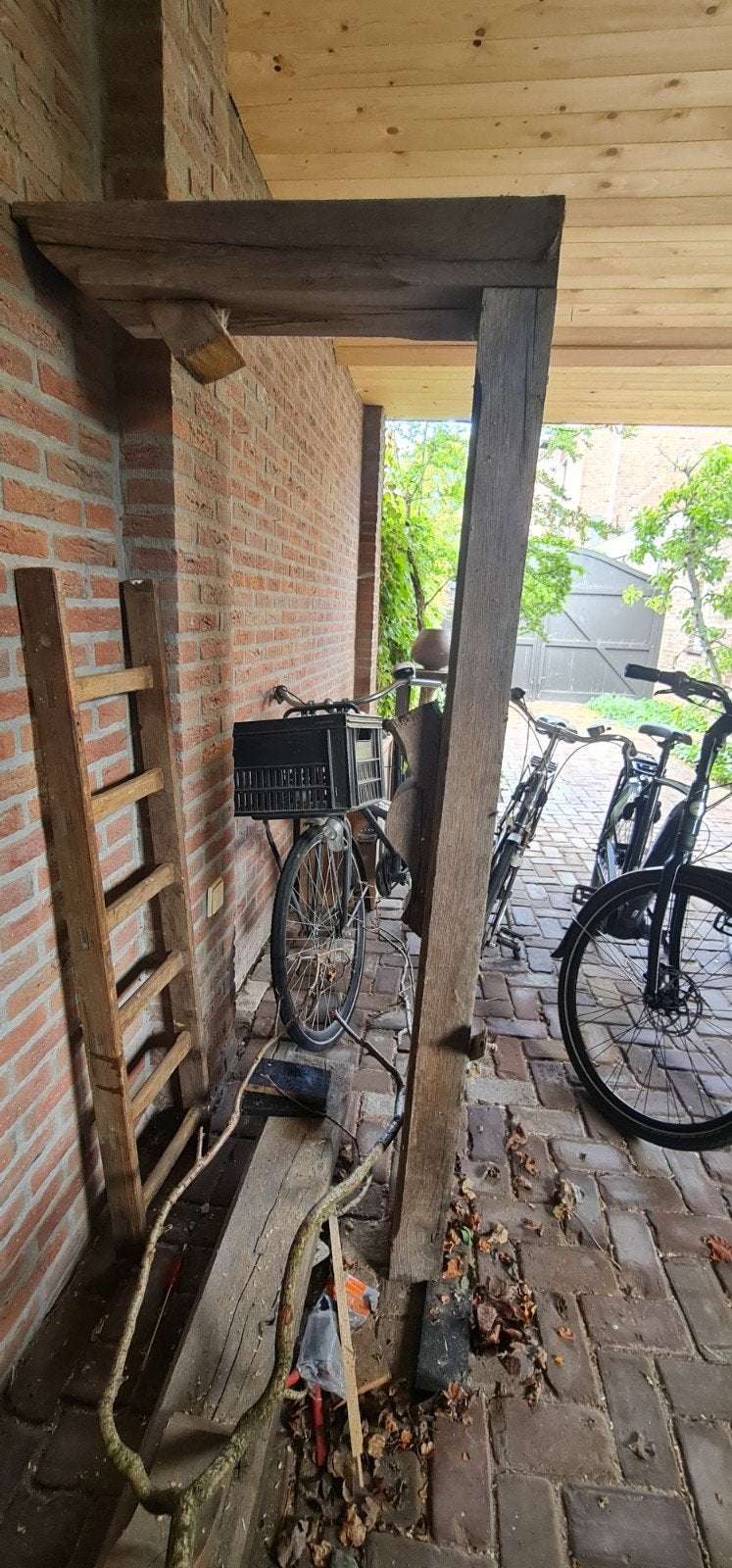 2 Prachtige eiken spanten - Ideaal voor decoratie, Doe-het-zelf en Verbouw, Hout en Planken, Gebruikt, Balk, Eiken, 300 cm of meer
