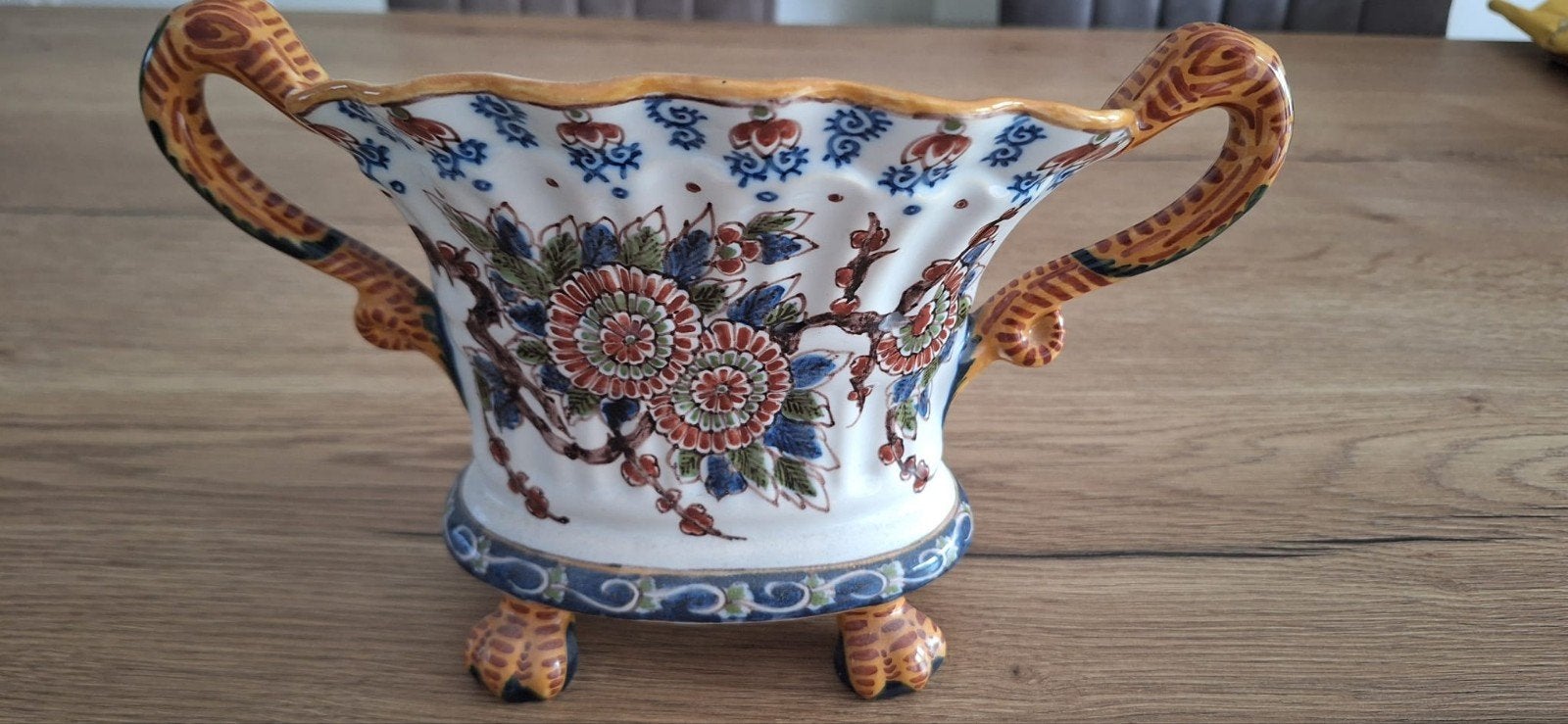 Antieke Makkum Tichelaar pot, Ophalen