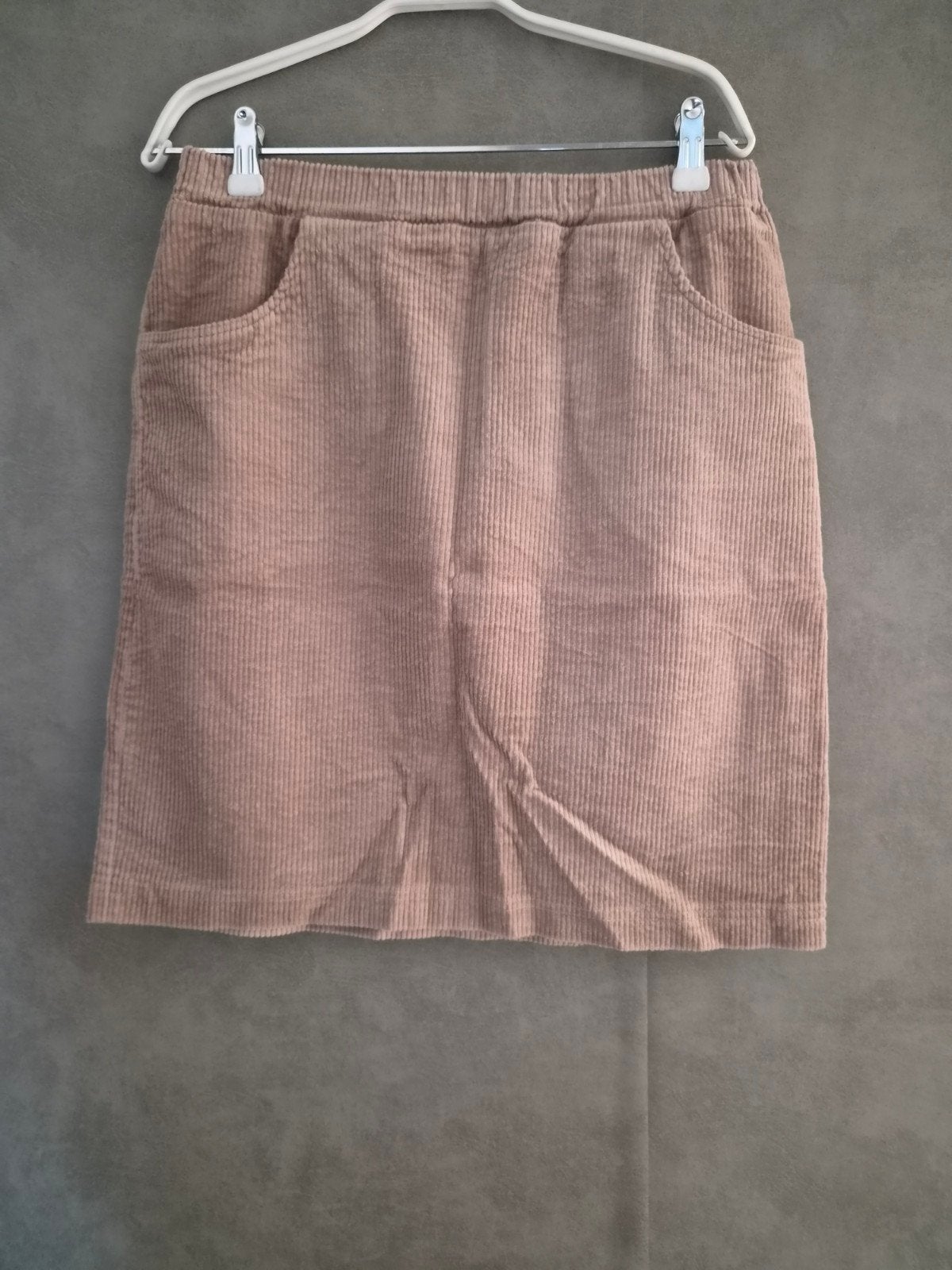 Corduroy rok Maat 42, Beige, Maat 42/44 (L), Ophalen of Verzenden, Zo goed als nieuw