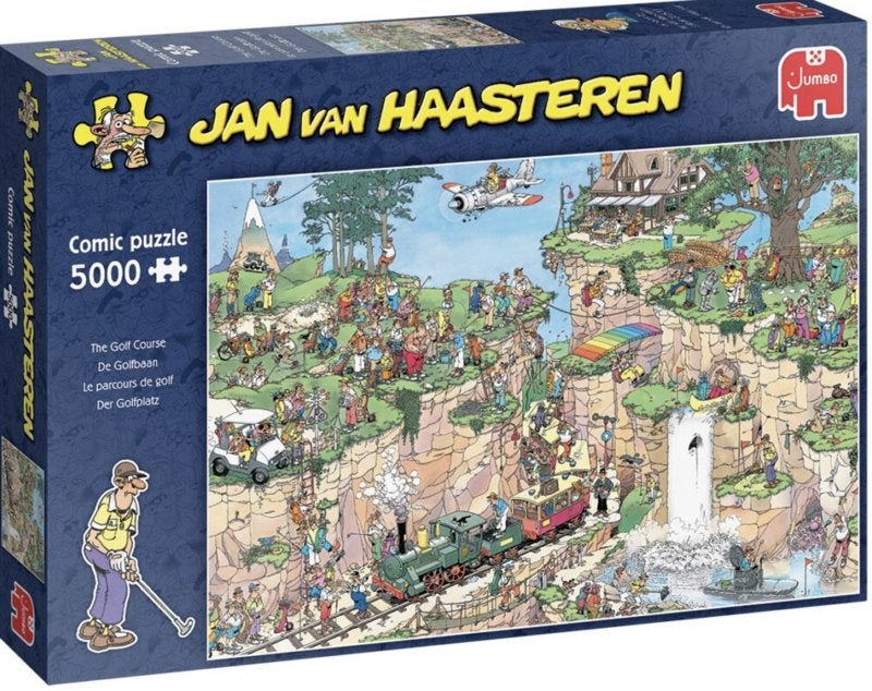 Jan van Haasteren - De Golfbaan - 5000 stukjes (AANBIEDING), Ophalen of Verzenden, Meer dan 1500 stukjes, Nieuw, Legpuzzel