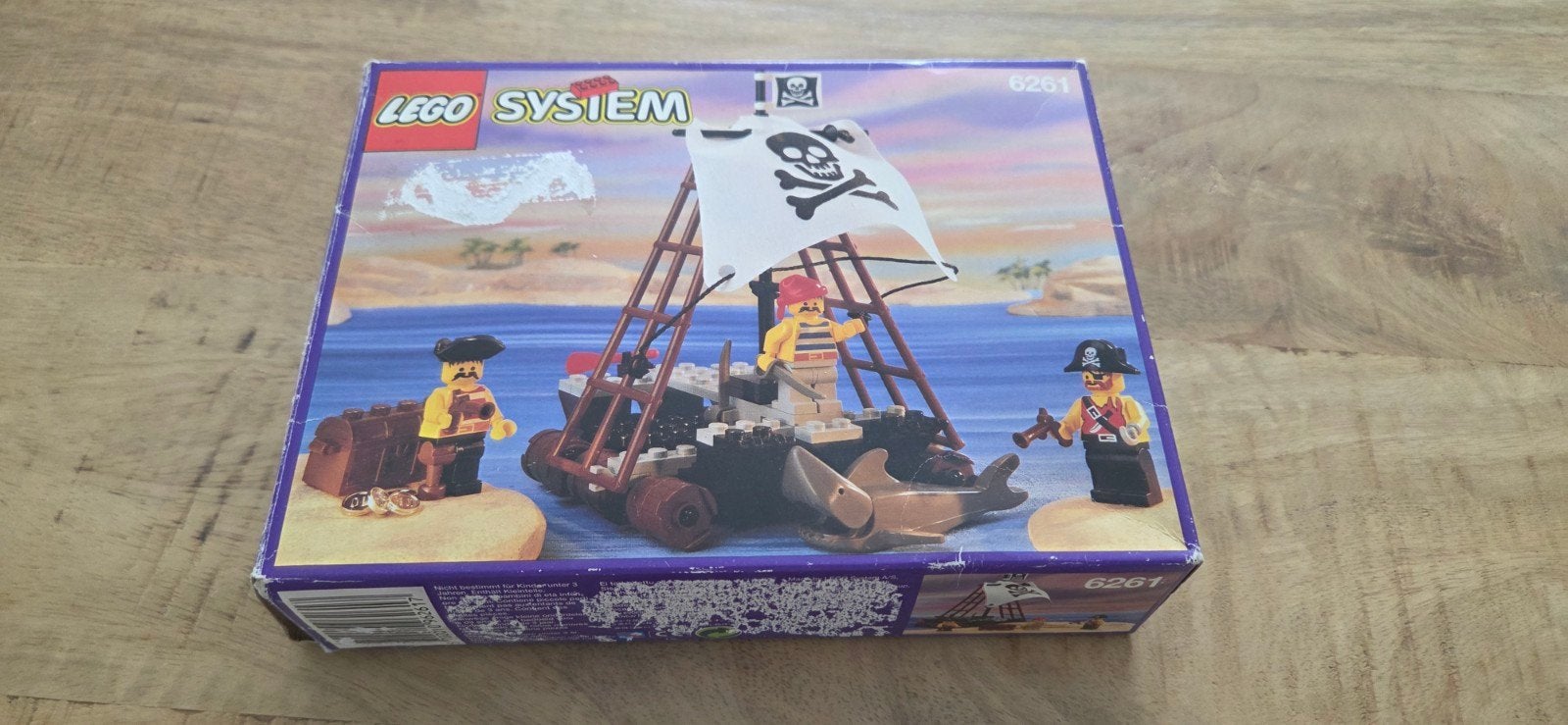 Lego Pirates 6261 Raft Raiders met doos en instructie, Gebruikt, Lego, Complete set, Inclusief minifiguren