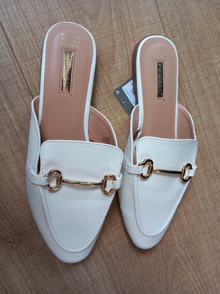 Loafers/muiltjes Primark, Kleding | Dames, Primark, Wit, Nieuw, Sandalen of Muiltjes