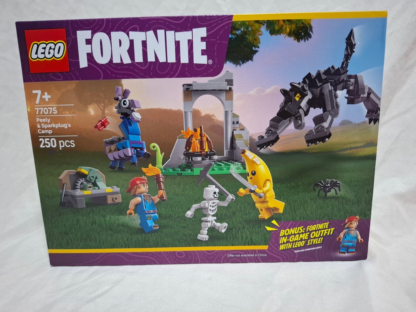 LEGO Fortnite 77075 Peely & Sparkplug's Kamp - Nieuw in doos, Ophalen of Verzenden, Nieuw, Lego
