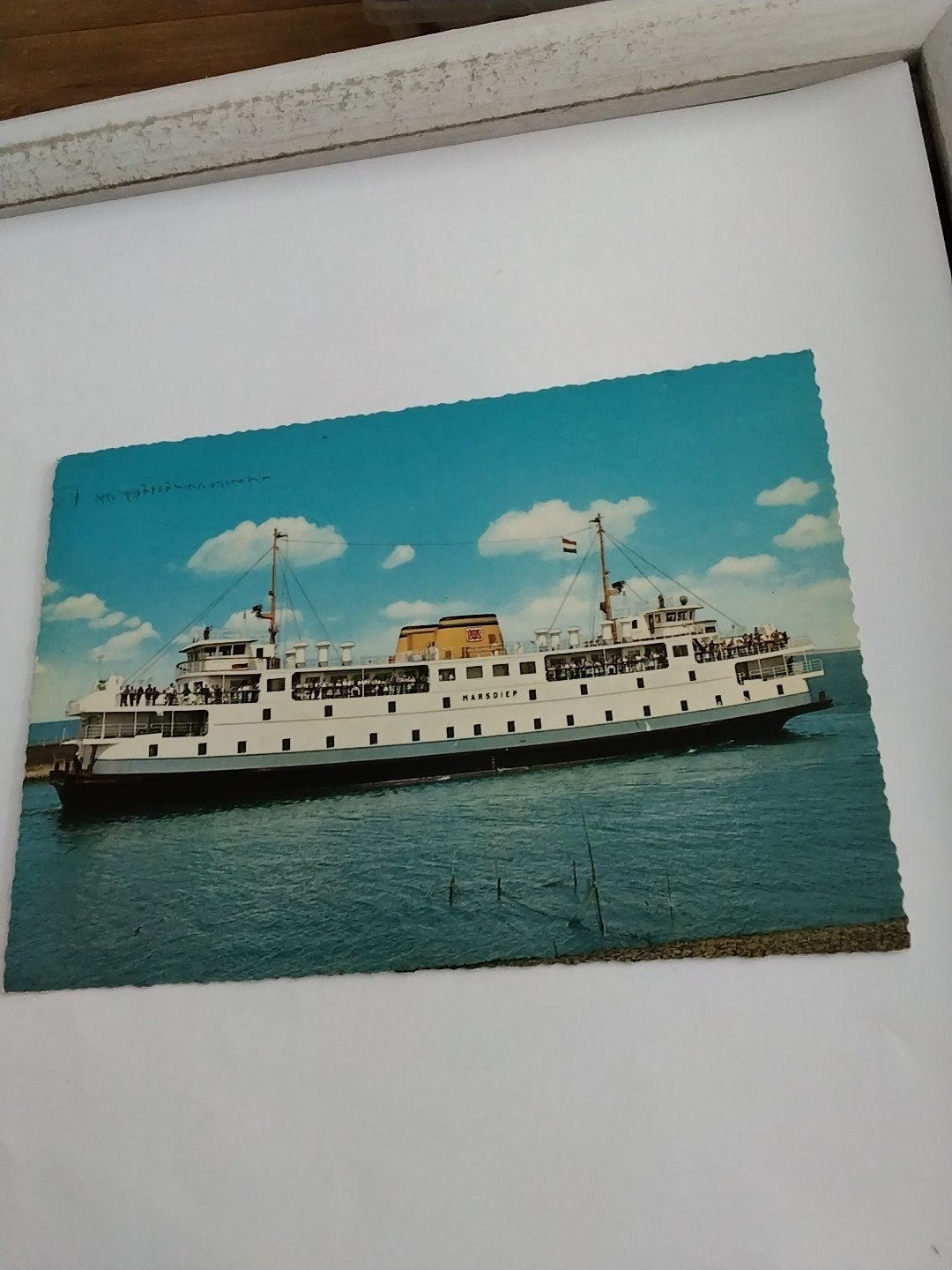 Oude ansichtkaart MS Marsdiep - Waddeneilanden, Ophalen of Verzenden, 1960 tot 1980, Gelopen, Waddeneilanden