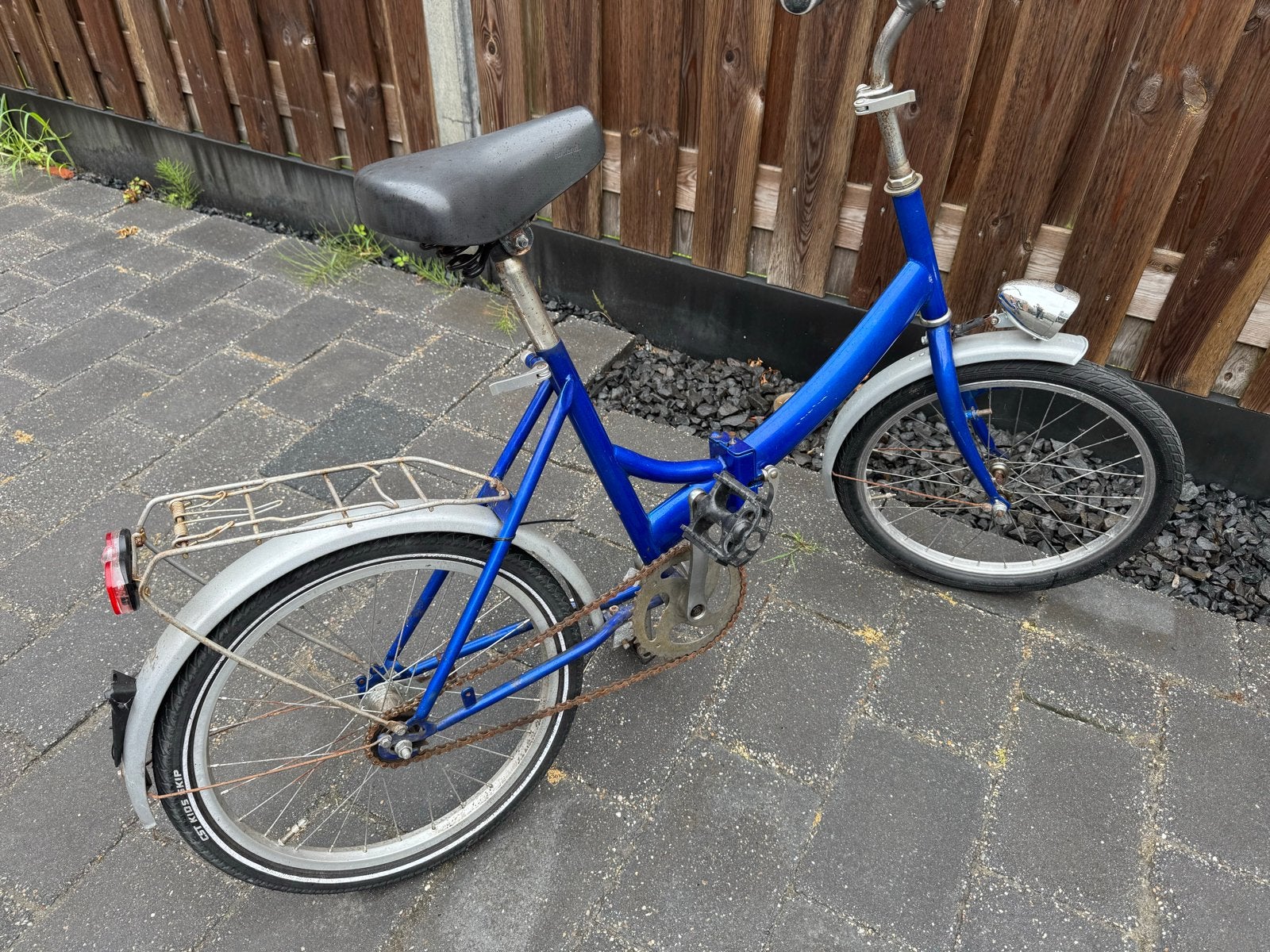 Opvouwbare fiets - Blauw - 20 inch, Fietsen en Brommers, Fietsen | Vouwfietsen, Gebruikt, Dames, Overige merken, 18 tot 20 inch