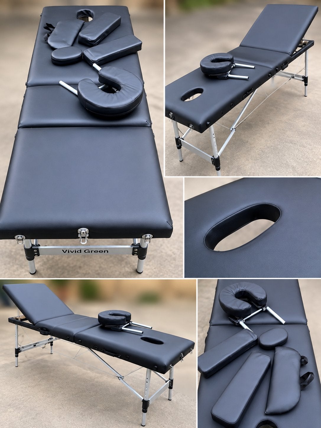 Vivid Green Professionele Wimper-/Massagetafel, Sport en Fitness, Ophalen, Zo goed als nieuw, Massagetafel
