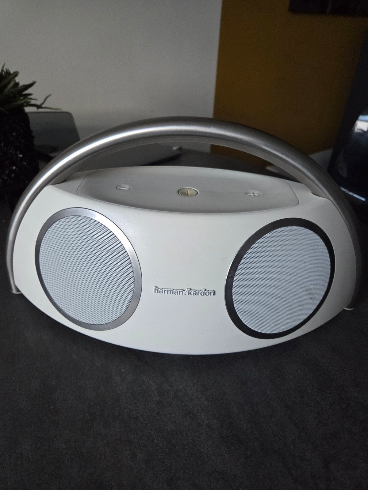Harman Kardon Go + Play met extra lange netsnoer, Audio, Tv en Foto, Luidsprekers, Gebruikt, Bluetooth, Ophalen of Verzenden, Draagbare speaker