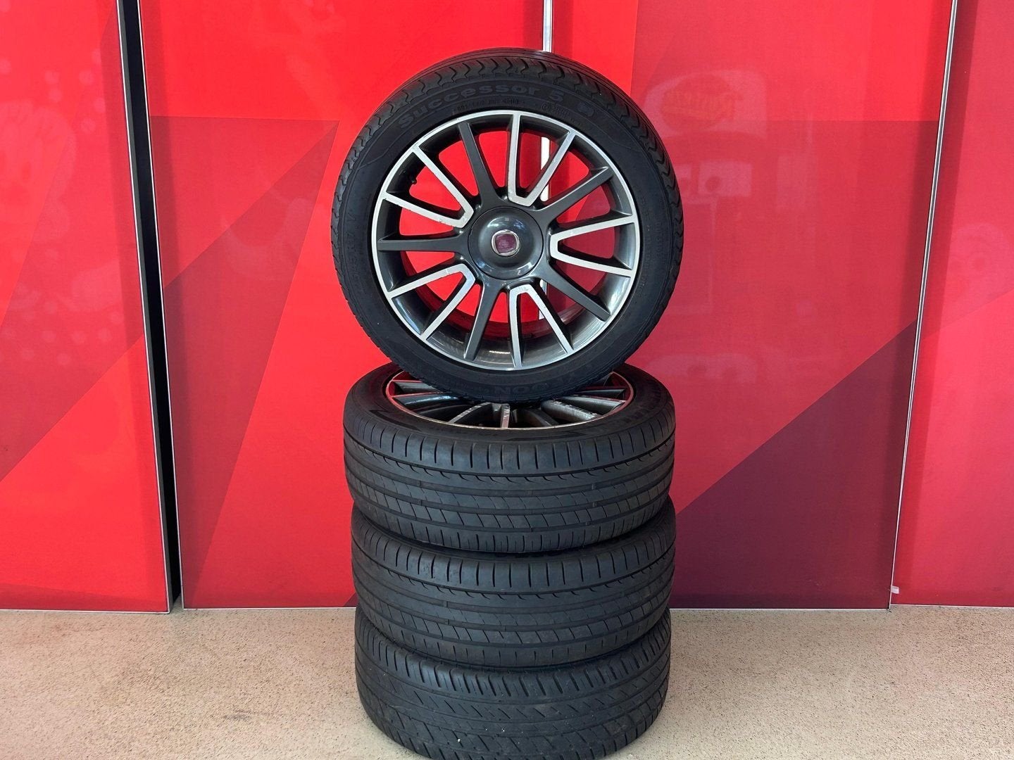 17" Fiat Velgen Zomerbanden 4x115, Auto-onderdelen, Gebruikt, -, -, 17 inch