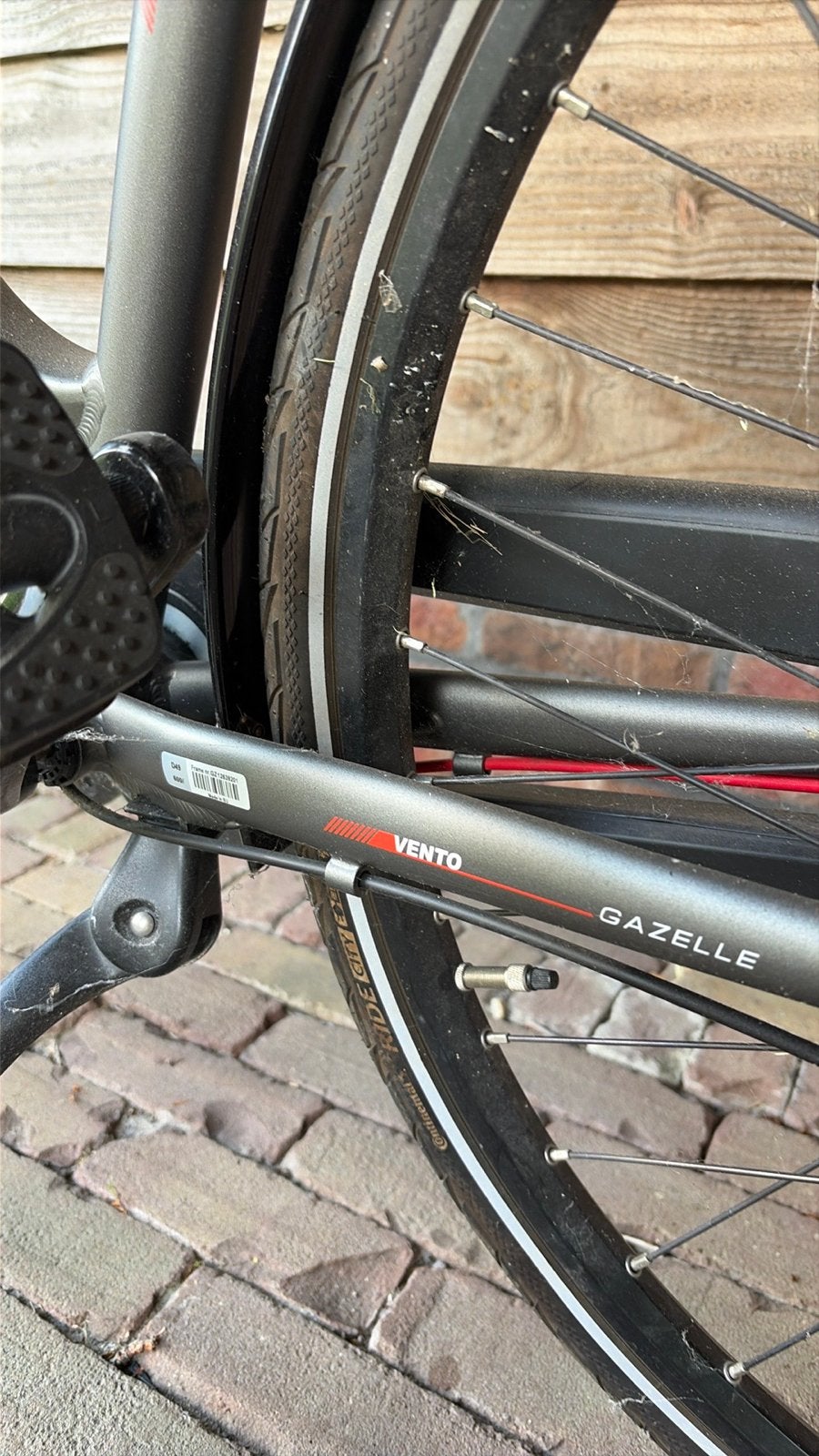 Gazelle Vento C7 Damesfiets met kinderzitje en windscherm, Fietsen en Brommers, Fietsen | Dames | Damesfietsen, Ophalen, Velgrem