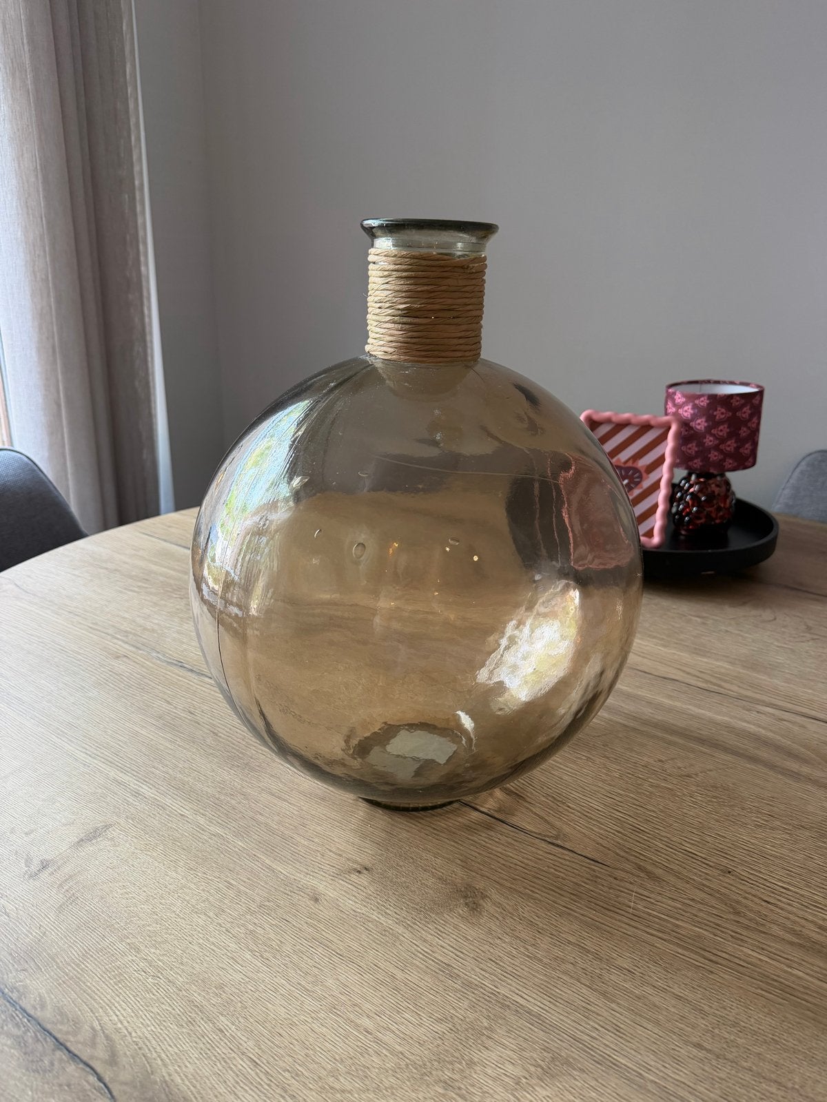 Grote vaas van Coco Maison, 44 cm hoog, Bruin, 44 cm, Ophalen of Verzenden, Glas