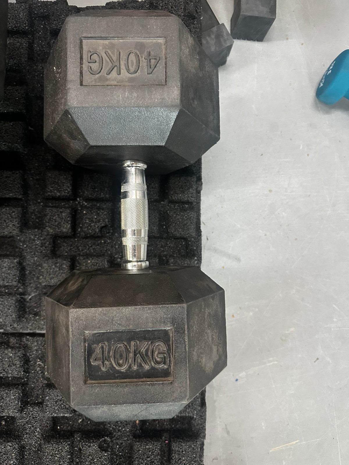 Hex dumbell 40kg  set, Ophalen, Zo goed als nieuw, Dumbbell