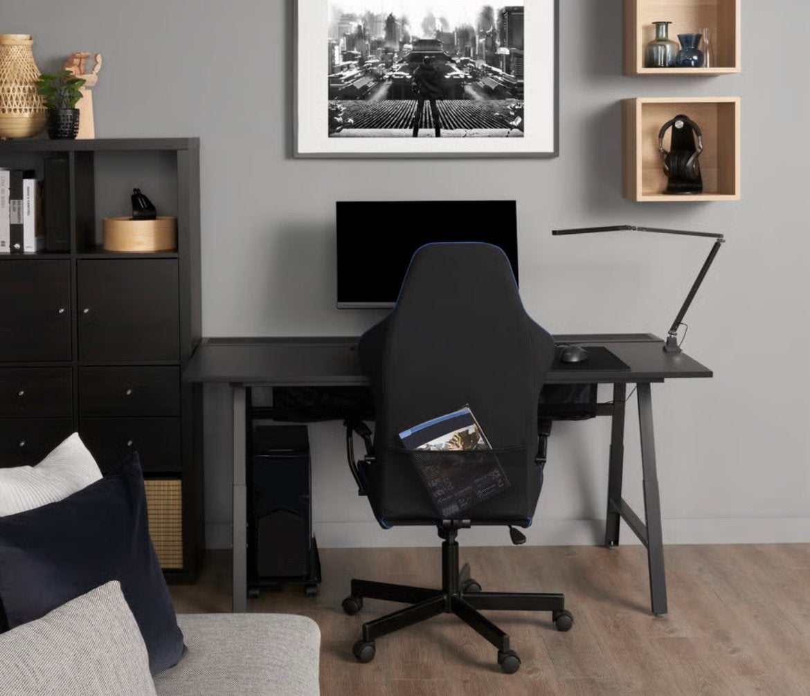 Stijlvol bureau voor werken, studeren & gamen, Huis en Inrichting, Ophalen, Zwart, 160 cm, Gebruikt