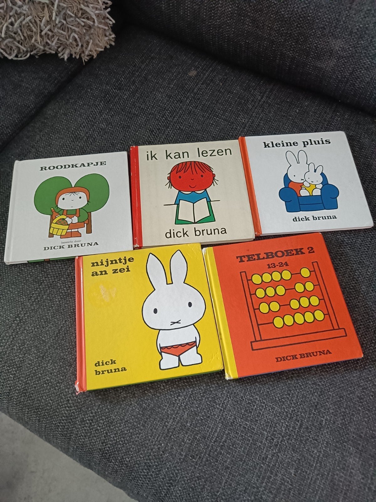 5 nijntje boekjes, Dick Bruna, Gelezen, Fictie algemeen, Jongen of Meisje, Ophalen of Verzenden