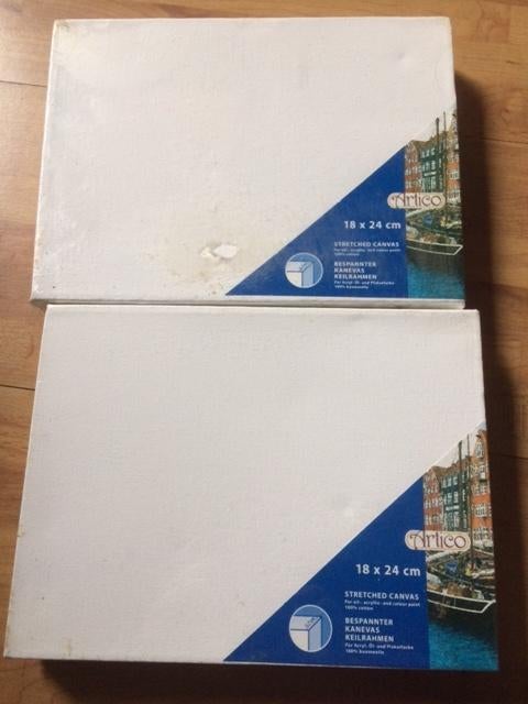 3d schildersdoek canvas 2 stuks verfen, Ophalen of Verzenden, Nieuw, Doek