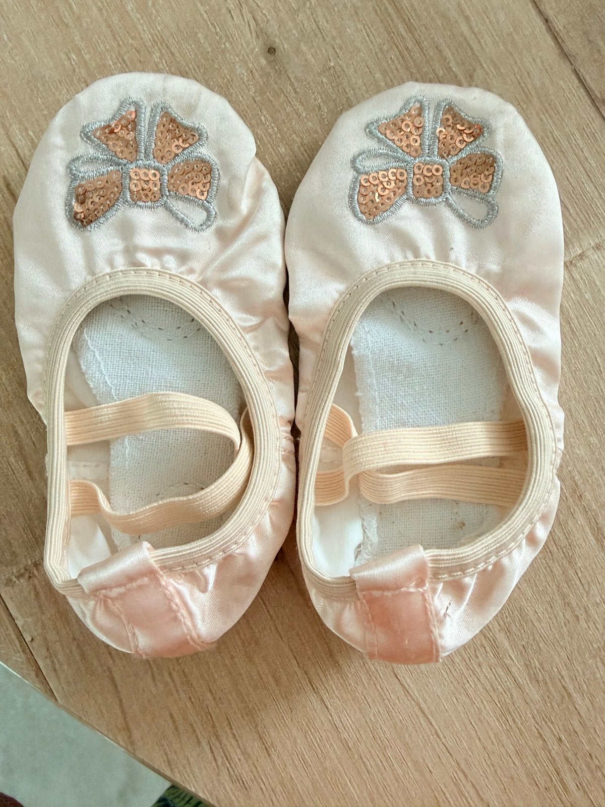 Roze ballet schoenen maat 14 met pailletten, Sport en Fitness, Ophalen, Gebruikt, Schoenen
