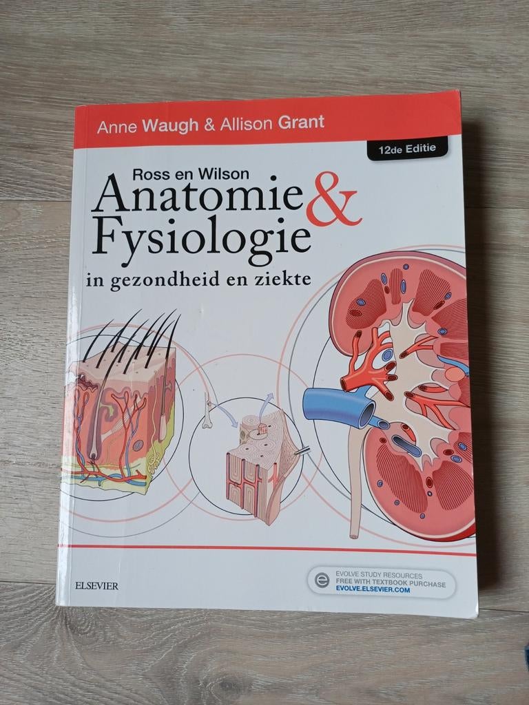 Anatomie & fysiologie in gezondheid en ziekte, Boeken, Zo goed als nieuw, Waugh & Grant, Beta, HBO