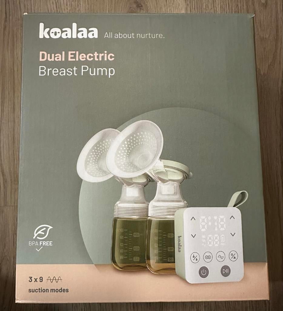 Koalaa Dual Elektrische Borstkolf, Ophalen of Verzenden, Zo goed als nieuw, Borstkolf