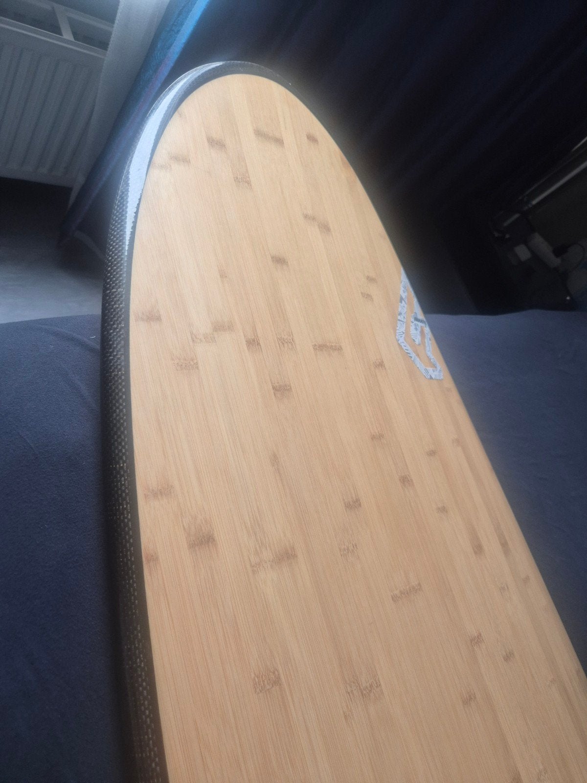 Bamboo Carbon McKee Fanatatic 6"10 Fun Egg Nieuw !!, Watersport en Boten, Ophalen of Verzenden, Nieuw, Longboard, Met vinnen