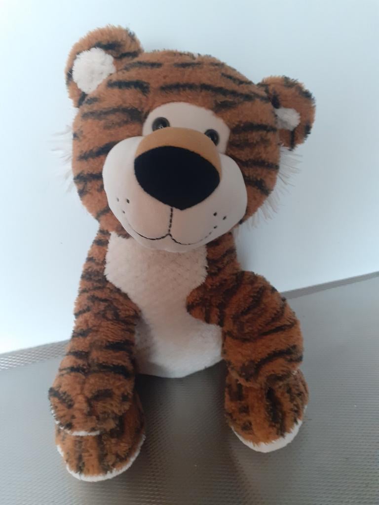 Knuffel set: Tijger, Beer,Leeuw Koala- Goki handpop, Ophalen of Verzenden, Zo goed als nieuw, Middelgroot (20 tot 80 cm), Meerkleurig