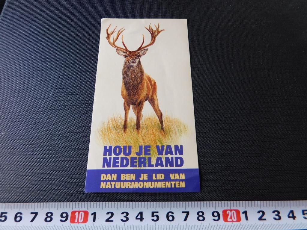 sticker Hou je van Nederland Natuurmonumenten *, Verzamelen, Ophalen, Zo goed als nieuw