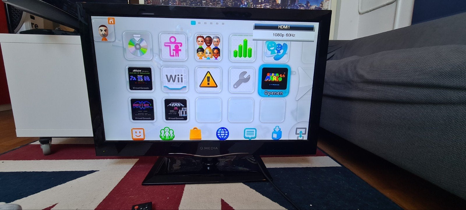 Q.MEDIA Full HD TV - Ideaal voor Retrogaming (Wii/PS2/PS3), Ophalen