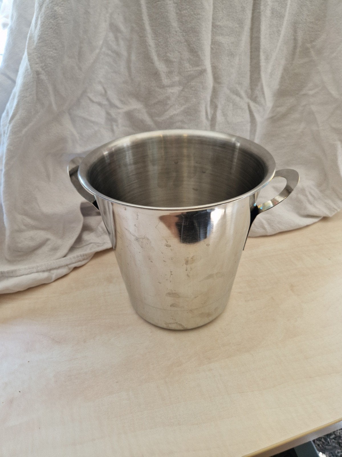 RVS ijsemmer of champagnekoeler, Ophalen of Verzenden, Metaal, Minder dan 5 flessen