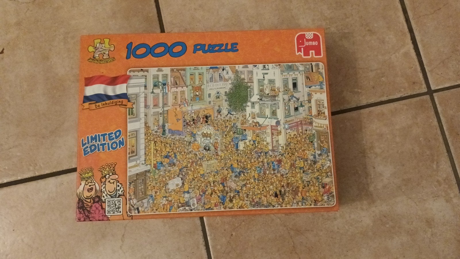Jan  van haasteren in huldeging, Hobby en Vrije tijd, Denksport en Puzzels, Ophalen of Verzenden, 500 t/m 1500 stukjes, Zo goed als nieuw