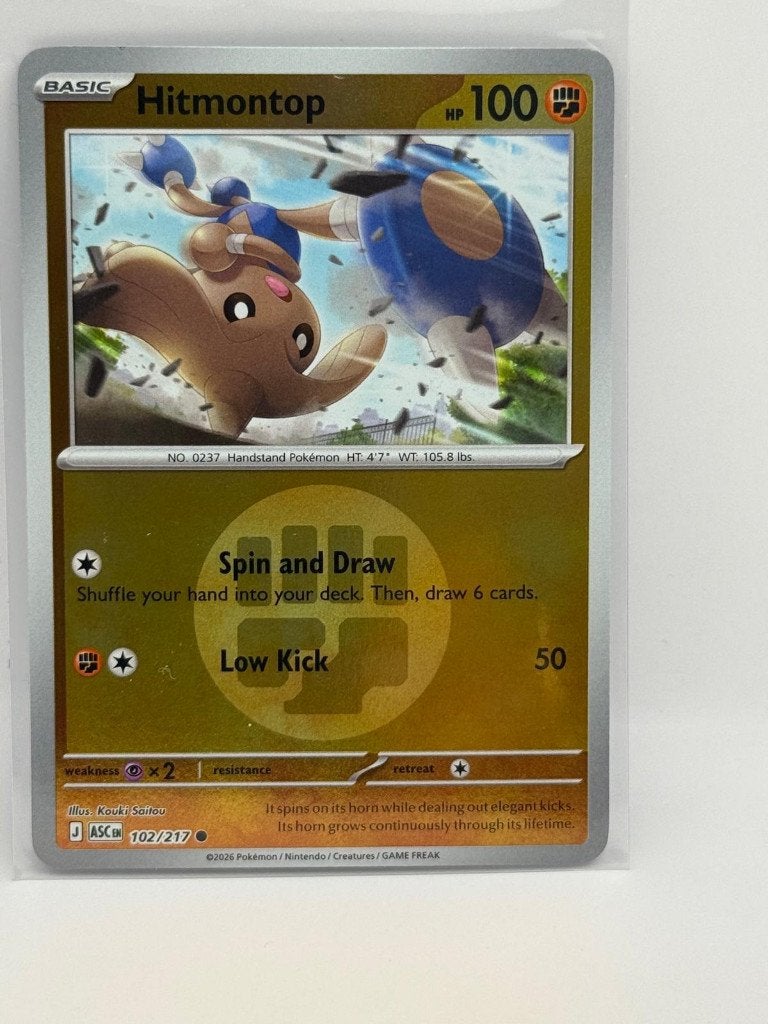 Hitmontop [Energy] #102 Pokemon Ascended Heroes, Verzenden, Zo goed als nieuw