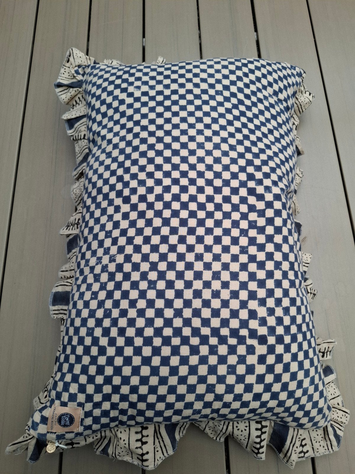 Decoratief kussen met ruffles, Doing Goods, Overige merken, Meerkleurig, Ophalen of Verzenden, Zo goed als nieuw