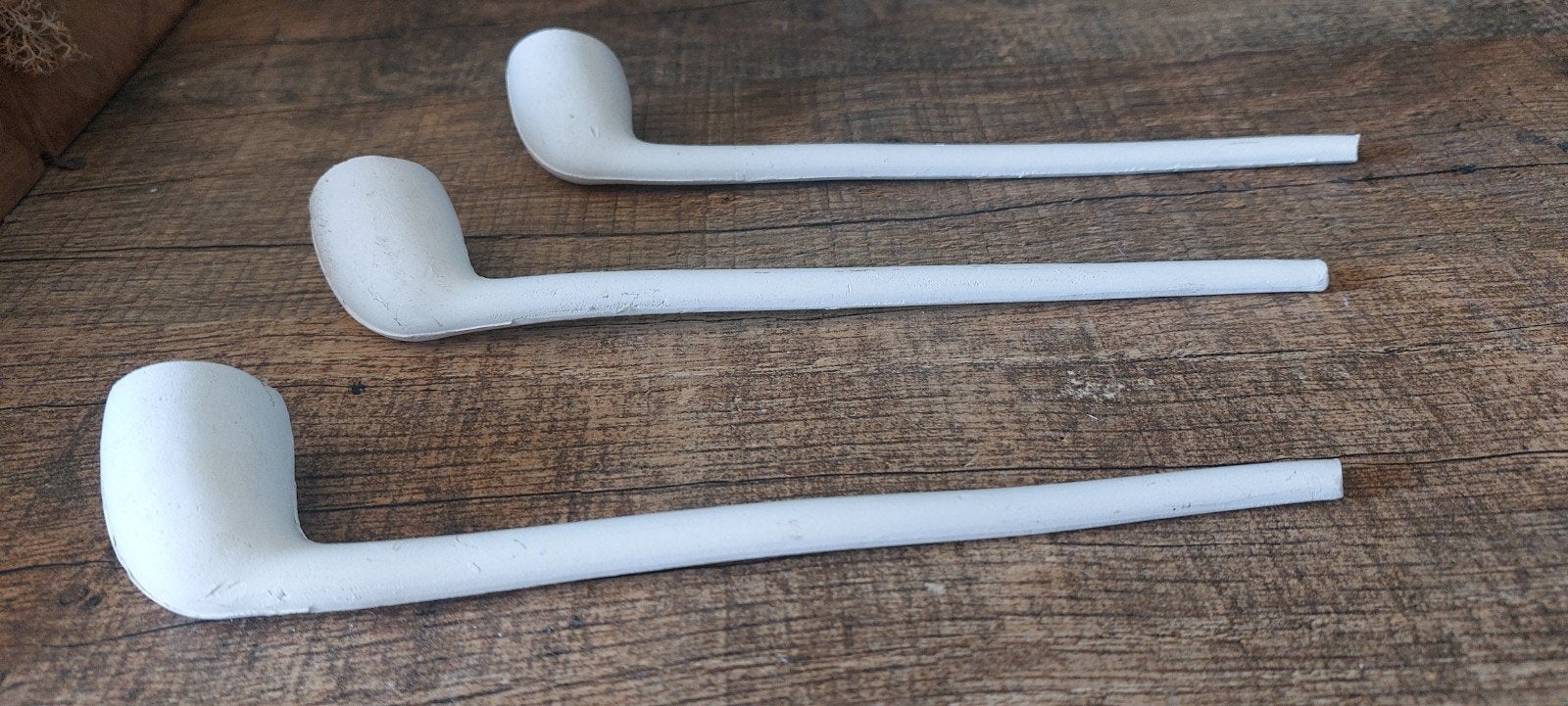 Set van 3 antieke kleipijpen, Ophalen of Verzenden, Gebruikt