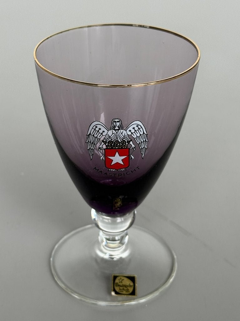 Vintage Kristalunie Maastricht Carnaval herinneringsglas, Ophalen of Verzenden