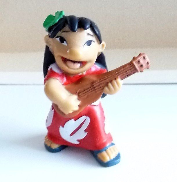 3 RUBBER FIGUREN ,LILO V STITCH, PRINS V SNEEUWWITJE EN PIPO, Verzenden, Zo goed als nieuw