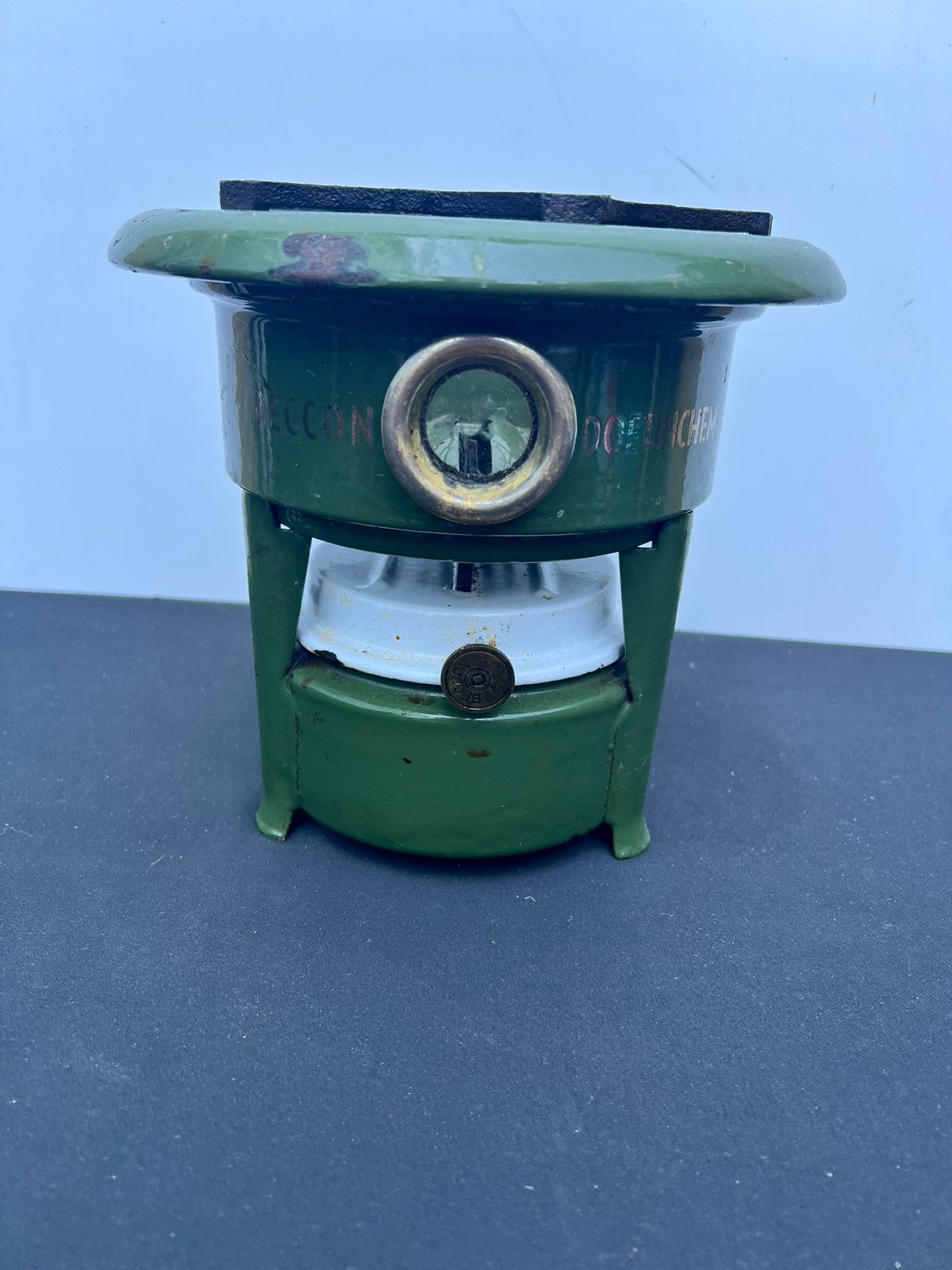 Te Koop Vintage Petroleum Groen 1 Pits Compleet, Ophalen of Verzenden