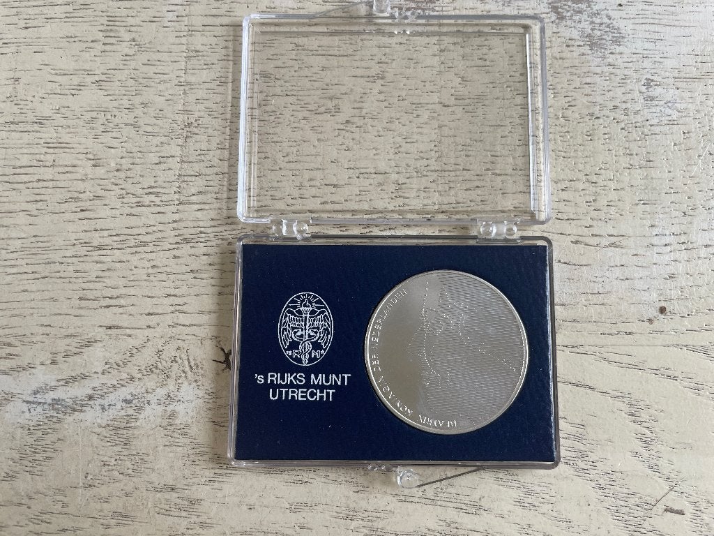 50 gulden munt Willem van Oranje 1984, Postzegels en Munten, Koningin Beatrix, Zilver, Ophalen of Verzenden, Losse munt
