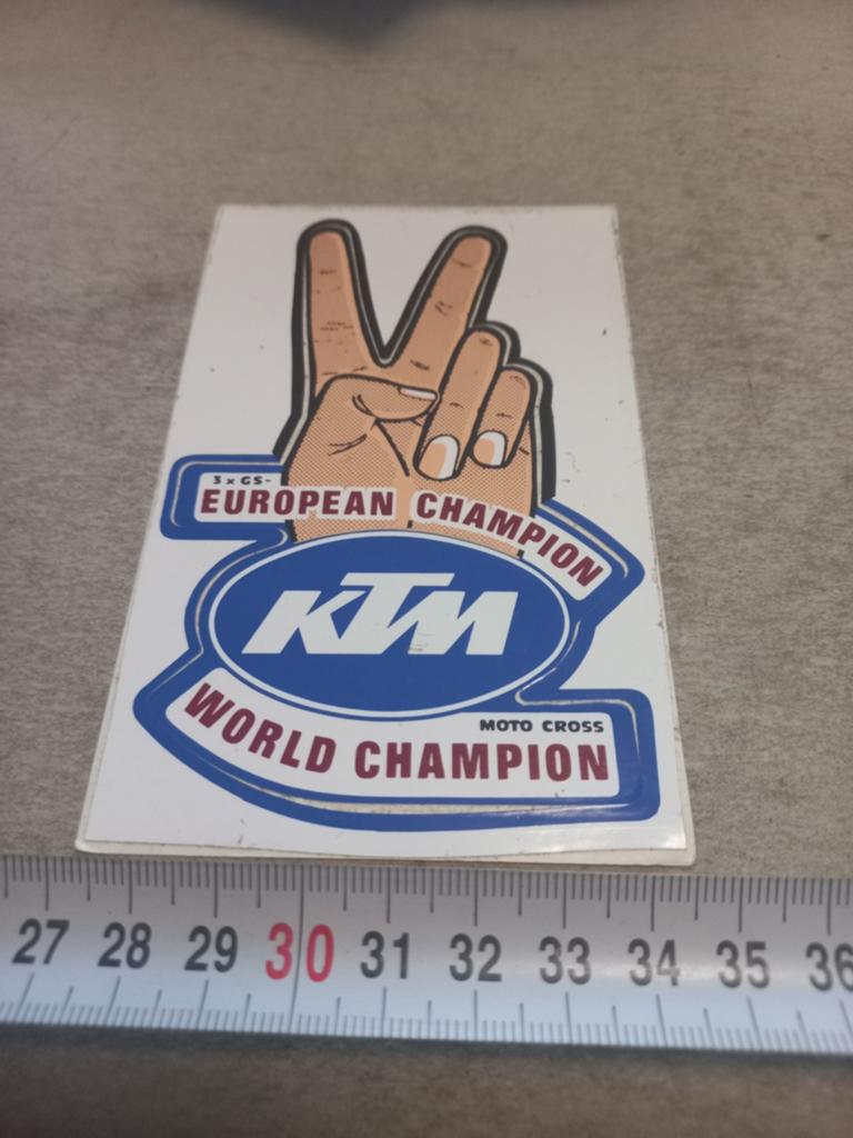 Ktm 3x Europeanen champion/world champion, Ophalen of Verzenden, Zo goed als nieuw